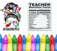 Teacher life seamless tumbler print - Glitz ‘N’ Glam